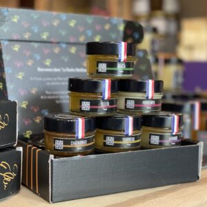 Coffret de miel "La Ruche" 6 pots de 50g